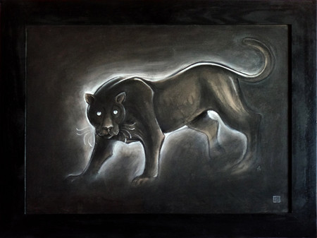 ANGE - La Panth&egrave;re Noire - 94cm/74cm
